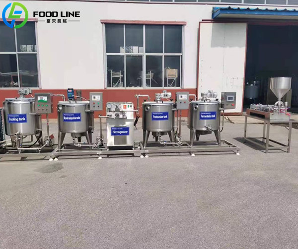150l hour yogurt making line for commercial use