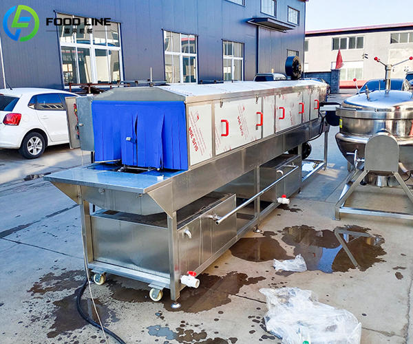 automatic washing line for crates baskets