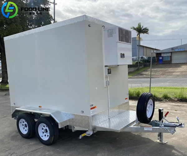 brand new small refrigerated trailer