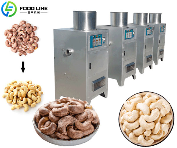 cashew nut peeling machine hot sale