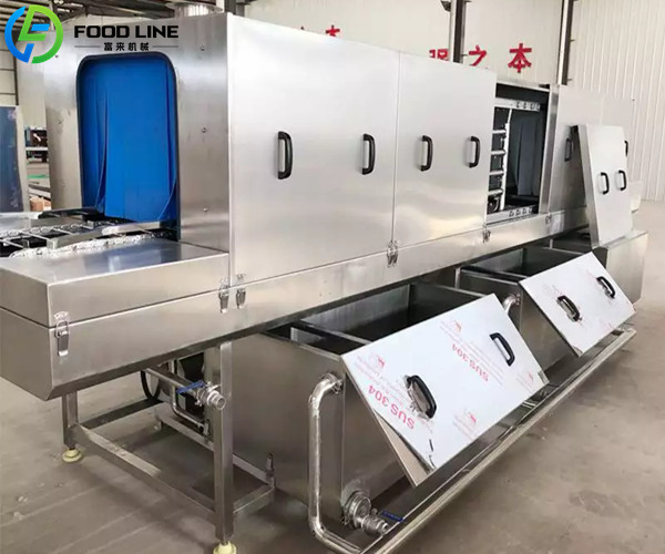 cleaning machine for crate basket tray pallet