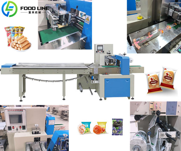 down film feeding flow wrapper machine