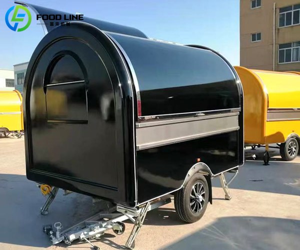ice cream round food trailer