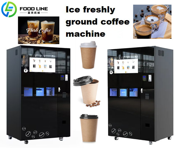 ice freshly ground commercial coffee vending machine