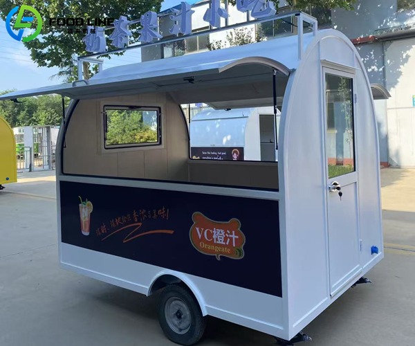 low price small truck round food trailer