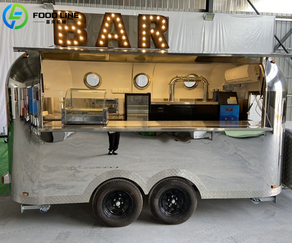 modern style airstream concession trailer