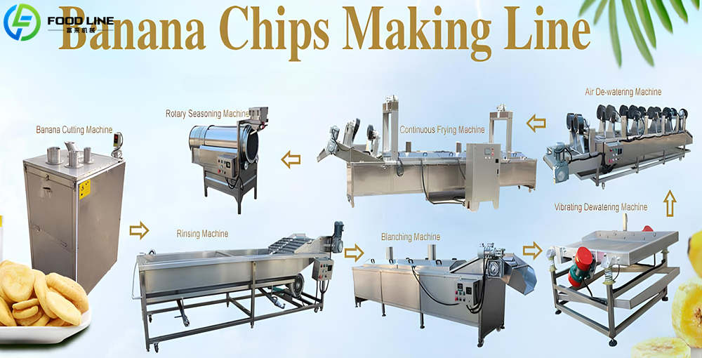 plantain banana chips making machine line