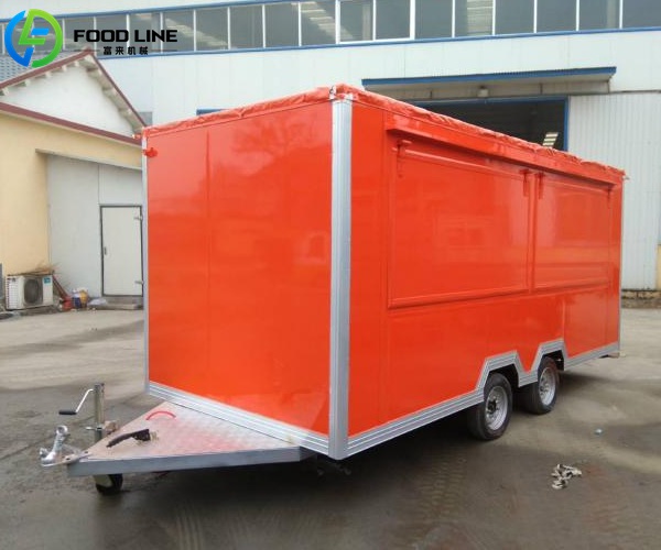 square food delivery trailer fully equipped