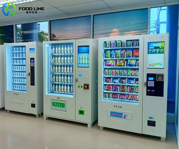 24/7 self-service vending machine for snacks drinks