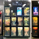 bouquet flower vending machine with cooling air