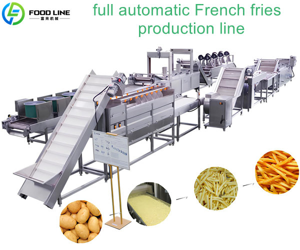 full automatic french fries manufacturing plant