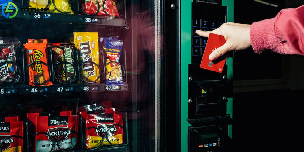 snack drink vending machine with multiple payment method