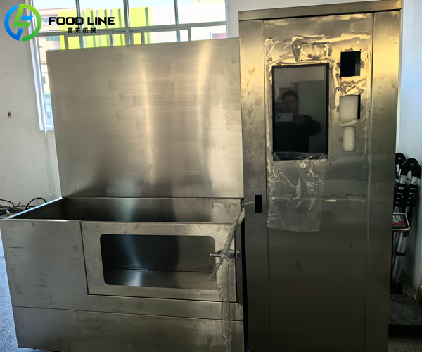 stainless steel machine without stickers applied
