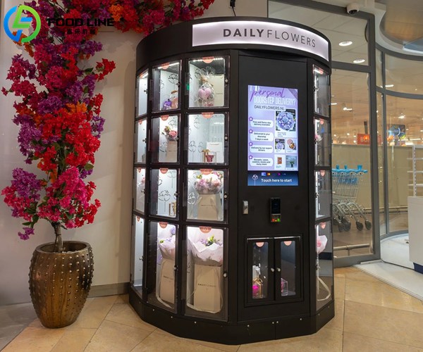unmanned floral retail vending machine