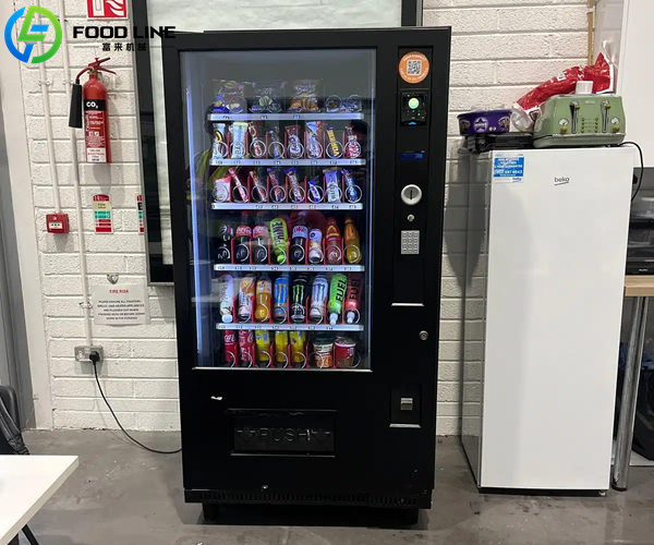 vending machine snack and soda