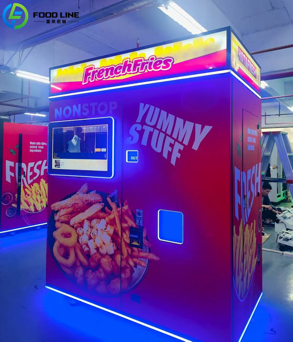 fully automated fries vending system