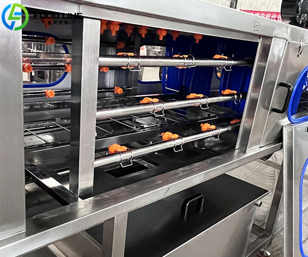 high pressure water spraying system of crate washer