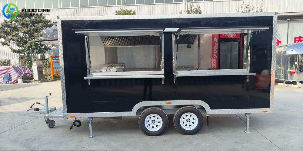fully equipped tasteful barbecue trailer