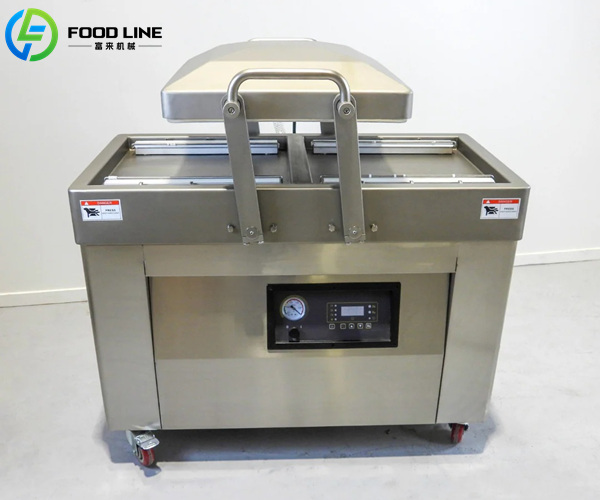 double chamber gas flush vacuum packaging machine
