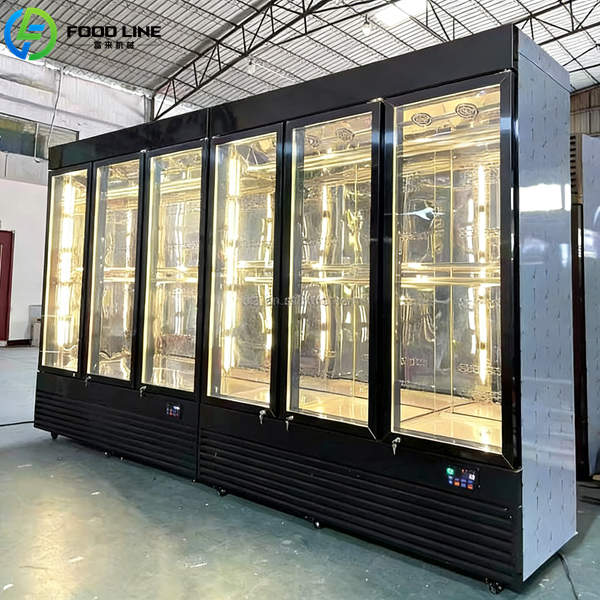 glass door meat ager refrigerator