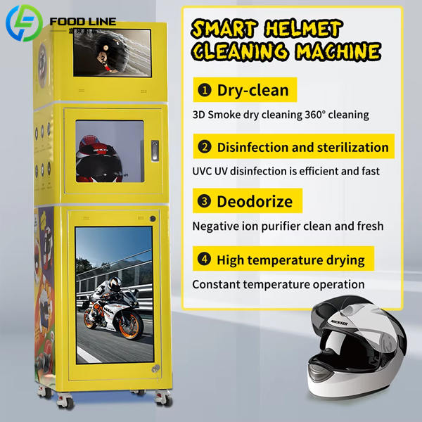 smart helmet cleaning machine