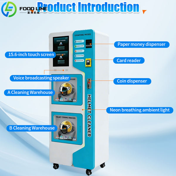 structure of cleaning machine for helmets