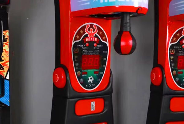 boxing arcade game machine with punch plus kick