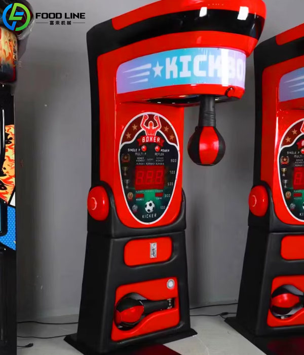 boxing arcade game machine with punch plus kick
