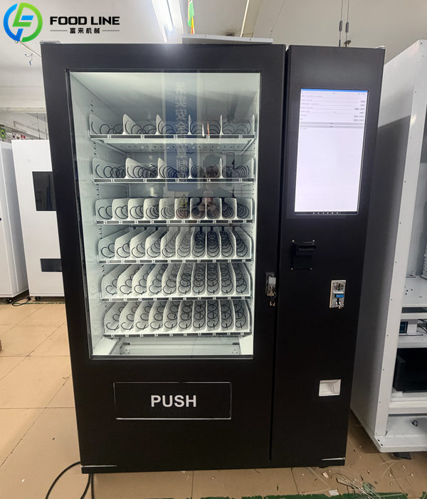 large touch screen snack and soda vending machine