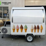 Ice Cream Trailer for Sale | Factory Direct, Custom Built outdoor street soft serve ice cream concession trailer