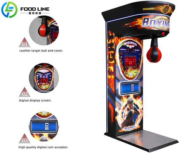 user friendly punch boxing game machine