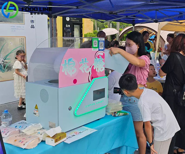 mini cotton candy vending machine for events and shops