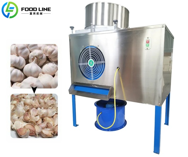 garlic clove separating machine in production line