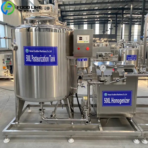 500l pasteurization tank and homogenizer for yogurt
