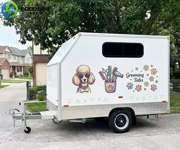 dog spa trailer for residential areas