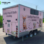 Mobile Dog Grooming Trailer for Pet Grooming Businesses eye catching dog grooming trailer