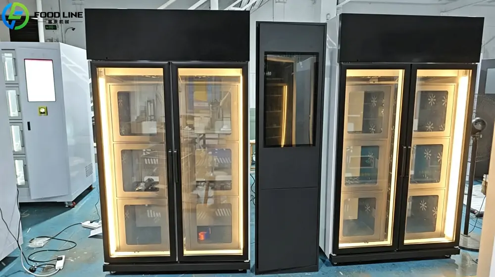 flower bouquet vending machine with 14 compartments
