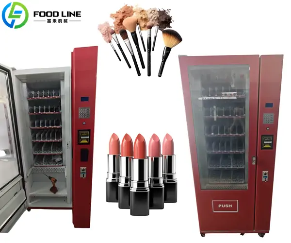 automatic button activated vending machine for beauty products