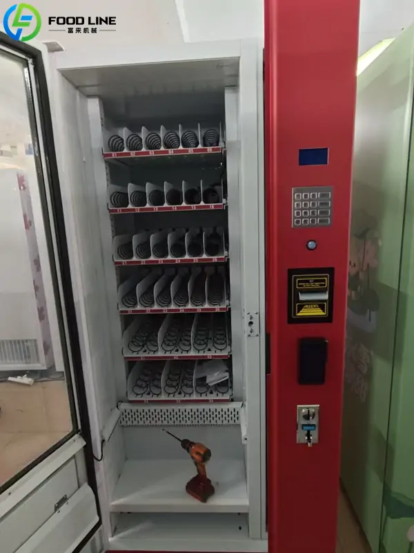 button operated drop type cosmetic products vending machine