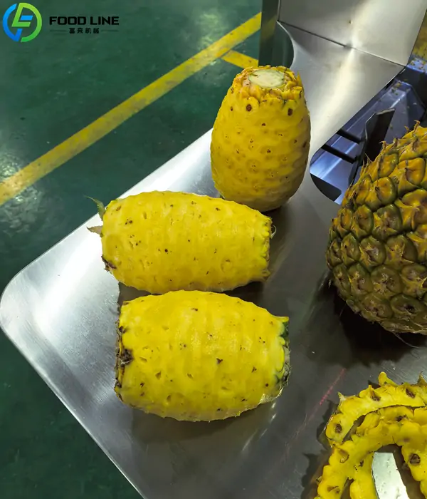 industrial pineapple peeler processing effect