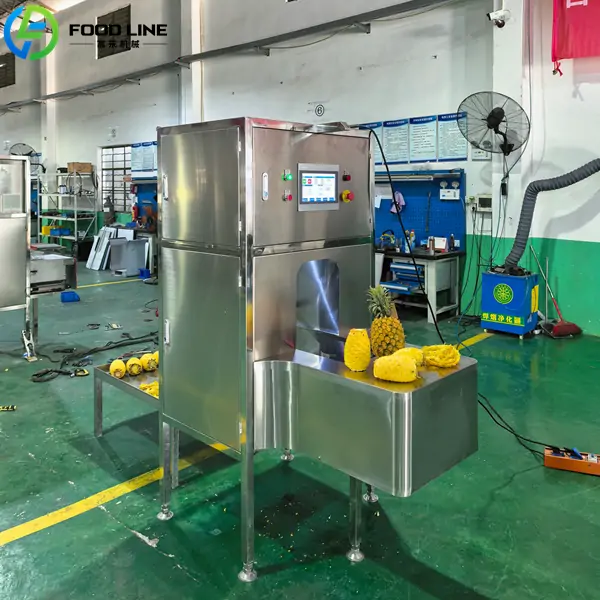 industrial pineapple peeling and coring machine
