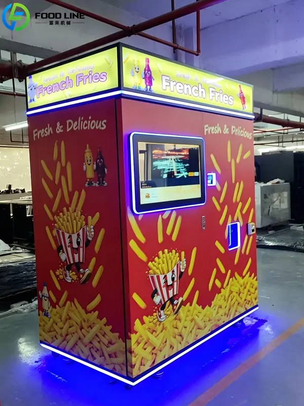 self service fried french fries dispensing machine